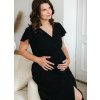 Tehotenská nočná košeľa Linda Black Tehotenská nočná košeľa Linda Black