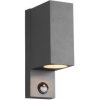 Trio 214269242 vonkajšie nástenné svietidlo s pohybovým čidlom Roya 2x35W | GU10 | IP44 - antracit Trio 214269242 vonkajšie nástenné svietidlo s pohybovým čidlom Roya 2x35W | GU10 | IP44 - antracit