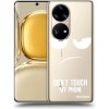 Picasee silikónový prehľadný obal pre Huawei P50 - Nesiahajte mi na telefón Picasee silikónový prehľadný obal pre Huawei P50 - Nesiahajte mi na telefón
