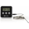 Nedis KATH105BK Teplomer na mäso 0 - 250 °C Digitálny časovač s displejom Nedis KATH105BK Teplomer na mäso 0 - 250 °C Digitálny časovač s displejom