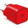SBS TETRGAN1C20R 20W GaN nástěnná nabíječka s Power Delivery - červená SBS TETRGAN1C20R 20W GaN nástěnná nabíječka s Power Delivery - červená