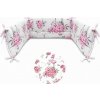 Mantinel do postieľky biely s ružovou - Pivónie, 180 cm dlhý (vhodné na postieľku rozmerov 120x60 cm) Mantinel do postieľky biely s ružovou - Pivónie, 180 cm dlhý (vhodné na postieľku rozmerov 120x60 cm)
