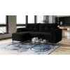 Rohová rozkladacia sedačka MARY čierna - DREAM VELVET 202.12 Rohová rozkladacia sedačka MARY čierna - DREAM VELVET 202.12