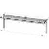 Nástavba s osvětlením, sklo, 1456x450x460 mm | STALGAST, ST279151 inox Nástavba s osvětlením, sklo, 1456x450x460 mm | STALGAST, ST279151 inox