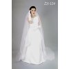 Dlhý svadobný závoj ZS-124 Výber farby: biela Dlhý svadobný závoj ZS-124 Výber farby: biela