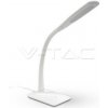 Stolná LED lampa so štipcom 7W, 3000K, 400lm, stmievateľná, biela VT-7407 (V-TAC) Stolná LED lampa so štipcom 7W, 3000K, 400lm, stmievateľná, biela VT-7407 (V-TAC)
