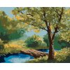 ZUTY Maľovanie podľa čísel LETNÝ LES Rámovanie bez rámu a bez vypnutia plátna Rozmer 80 x 100 cm