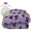 DRYBED Premium Vet Bed Small Paws fialový + čierne labky 100 x 75 cm DRYBED Premium Vet Bed Small Paws fialový + čierne labky 100 x 75 cm