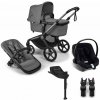 BUGABOO SET Kočík 4v1 Fox 5 Renew Black/Moon grey-Moon grey+CBX By CYBEX Aton B2 i-Size+základňa+ada BUGABOO SET Kočík 4v1 Fox 5 Renew Black/Moon grey-Moon grey+CBX By CYBEX Aton B2 i-Size+základňa+ada