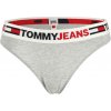 Tommy Hilfiger Dámske tangá TOMMY JEANS ID THONG sivá