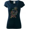 Jazz saxofón splash - Dámske tričko Pure - 2XL ( Tmavomodrá (veľmi tmavá - skoro čierna) ) Jazz saxofón splash - Dámske tričko Pure - 2XL ( Tmavomodrá (veľmi tmavá - skoro čierna) )