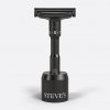Steve's Adjustable Razor – kovová bezpečnostná britva s nastaviteľným uhlom a kompatibilnými čepieľkami Typ: se stojánkem Nastavitelný holicí strojek s vyměnitelnými čepelkami Steve's Adjustable Razor – kovová bezpečnostná britva s nastaviteľným uhlom a kompatibilnými čepieľkami Typ: se stojánkem Nastavitelný holicí strojek s vyměnitelnými čepelkami
