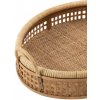 J-Line by Jolipa Prírodný oválny ratanový podnos s uchami Rattan / Bamboo M - 57*43*15 cm - J-Line by Jolipa J-Line by Jolipa Prírodný oválny ratanový podnos s uchami Rattan / Bamboo M - 57*43*15 cm - J-Line by Jolipa