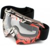 Moto okuliare cross/enduro čierno bielo červené Moto okuliare cross/enduro čierno bielo červené