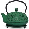 SAKURA liatinová kanvica - čajník, zelená, 900 ml (Liatinová kanvica na čaj s podstavcom) SAKURA liatinová kanvica - čajník, zelená, 900 ml (Liatinová kanvica na čaj s podstavcom)