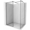 MEXEN/S - Kyoto Sprchová zástena WALK-IN 100 x 100, čierny vzor, grafit kartáčovaná 800-100-202-66-70-100 MEXEN/S - Kyoto Sprchová zástena WALK-IN 100 x 100, čierny vzor, grafit kartáčovaná 800-100-202-66-70-100
