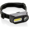 COB čelovka s LED svetlom, čierna COB čelovka s LED svetlom, čierna