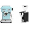 Ascaso Dream ONE, Kid Blue + Rocket Espresso GIANNINO, black/chrome Ascaso Dream ONE, Kid Blue + Rocket Espresso GIANNINO, black/chrome