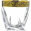 Crystal Bohemia BOHEMIA QUADRO VERSO GOLD POHÁR NA WHISKY SADA 6 KS Crystal Bohemia BOHEMIA QUADRO VERSO GOLD POHÁR NA WHISKY SADA 6 KS