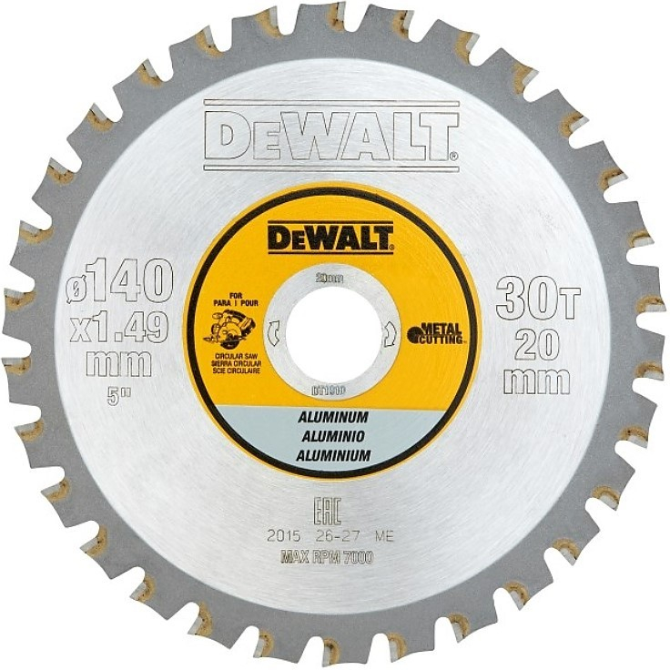 DeWALT DT1910 Pílový kotúč na kov, 140 x 20 mm, 30 zubov