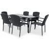 Súprava záhradného nábytku kovová Texim čierna 7 dielna Súprava záhradného nábytku kovová Texim čierna 7 dielna