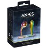 ANOS Metal Rainbow - kovový anál plug set (2 dielny) ANOS Metal Rainbow - kovový anál plug set (2 dielny)