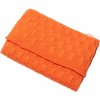 Baby Nellys pletená deka CUBE orange