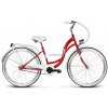 Retro bicykel Vellberg Lavender bielo-červený Retro bicykel Vellberg Lavender bielo-červený