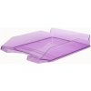 Odkladač, plastový, VICTORIA OFFICE, priehľadný fialový Odkladač, plastový, VICTORIA OFFICE, priehľadný fialový