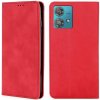Peňaženkové kožené puzdro Skin Feel na Motorola Edge 40 Neo - Červená Peňaženkové kožené puzdro Skin Feel na Motorola Edge 40 Neo - Červená