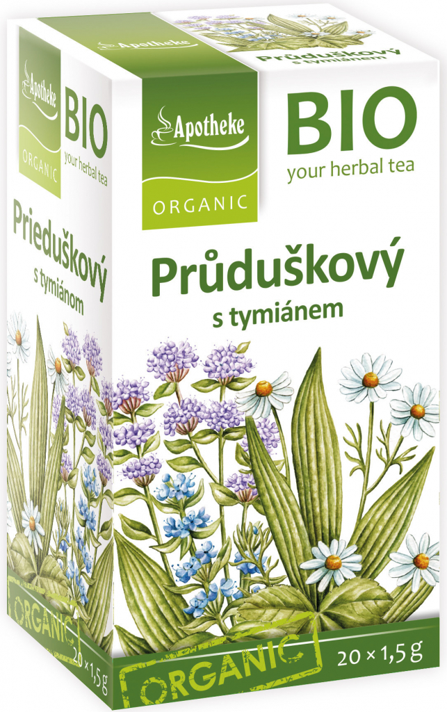 Apotheke Bio Průduškový čaj s tymiánem 20 x 1,5 g