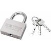 Extol Premium Zámok visiaci oceľový poniklovaný 30mm + 3 kľúče Extol Premium Zámok visiaci oceľový poniklovaný 30mm + 3 kľúče