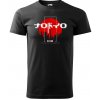 Sablio tričko s potlačou Tokyo Sunrise černé