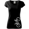 Bicykel na výšku - Dámske tričko Pure - M ( Čierna ) Bicykel na výšku - Dámske tričko Pure - M ( Čierna )