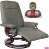 Masážne kreslo Fit Sivé s vyhrievaním a integrovanou opierkou nôh, otočné, polohovatelné Masážne kreslo Fit Sivé s vyhrievaním a integrovanou opierkou nôh, otočné, polohovatelné