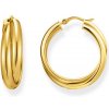 Thomas Sabo CR738-413-39 Bold - Gold-plated Hoop Earrings 27,0 mm Intertwined design Thomas Sabo CR738-413-39 Bold - Gold-plated Hoop Earrings 27,0 mm Intertwined design