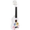 EcoToys MF019G Detská drevená gitara s 4 nylonovými strunami a trsátkom, biela EcoToys MF019G Detská drevená gitara s 4 nylonovými strunami a trsátkom, biela