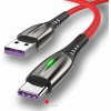 Bomba USB Type C TURBO 5A rýchlonabíjací + data LED kábel Farba: Červená, Dĺžka: 1M Bomba USB Type C TURBO 5A rýchlonabíjací + data LED kábel Farba: Červená, Dĺžka: 1M