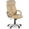 Kožené kancelárske kreslo FOSTER, béžové Kožené kancelárske kreslo FOSTER, béžové