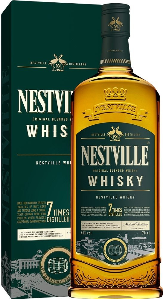 Nestville Whisky Blended 40% 0,7 l (set)