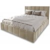 Wilsondo Čalúnená manželská posteľ s úložným priestorom Taranto 160x200 - krémová Wilsondo Čalúnená manželská posteľ s úložným priestorom Taranto 160x200 - krémová