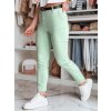 Dámske nohavice s opaskom slim fit LINESKA Dstreet UY2573 Farba: Zelená - svetlo, Veľkosť: L Dámske nohavice s opaskom slim fit LINESKA Dstreet UY2573 Farba: Zelená - svetlo, Veľkosť: L