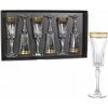 BOHEMIA PRESTIGE BOHEMIA PRESTIGE DORATO POHÁR NA ŠAMPANSKÉ 6 x 210 ml