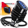RÝCHLA NABÍJAČKA PRE TELEFÓN KOCKA 4X USB RÝCHLE NABÍJANIE A KÁBEL 3V1 RÝCHLA NABÍJAČKA PRE TELEFÓN KOCKA 4X USB RÝCHLE NABÍJANIE A KÁBEL 3V1