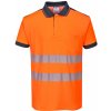Portwest T180 PW3 Hi-Vis Reflexná polokošeľa oranžová/tmavomodrá 2XL Portwest T180 PW3 Hi-Vis Reflexná polokošeľa oranžová/tmavomodrá 2XL