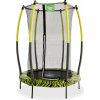 Exit Toys EXIT Tiggy Trampolína ø140 cm, s bezpečnostnou sieťou, okrúhla, detská trampolína, čierna/zelená Exit Toys EXIT Tiggy Trampolína ø140 cm, s bezpečnostnou sieťou, okrúhla, detská trampolína, čierna/zelená