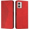 Peňaženkové kožené puzdro Diamond Splicing na Motorola Moto G13 / G23 / G53 5G - Červená Peňaženkové kožené puzdro Diamond Splicing na Motorola Moto G13 / G23 / G53 5G - Červená