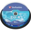 CD-R disk, 700 MB, 52x, 10 ks, cake box, VERBATIM CD-R disk, 700 MB, 52x, 10 ks, cake box, VERBATIM