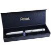 Gélové pero, 0,35 mm, otočné, telo pera: matná strieborná, PENTEL Gélové pero, 0,35 mm, otočné, telo pera: matná strieborná, PENTEL