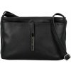 Dámska kožená crossbody kabelka čierna - Delami Vera Pelle Finni čierna Dámska kožená crossbody kabelka čierna - Delami Vera Pelle Finni čierna